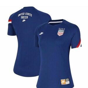 Nike Dri Fit Women's USA Soccer Top in Blue Size Medium